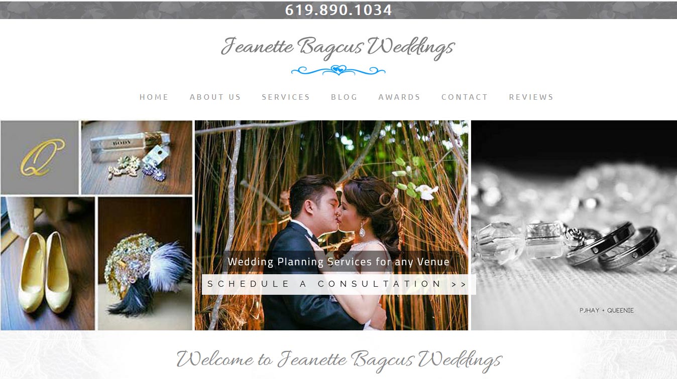 Wedding Planner Website Design